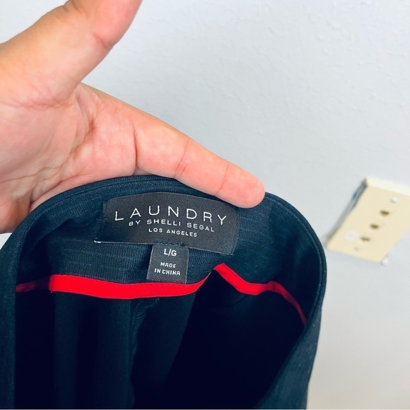 Laundry by shelli segal size L striped button fly pants - Picture 5 of 6